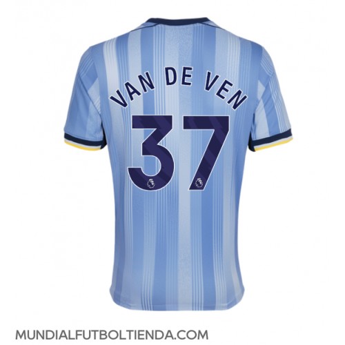 Camiseta Tottenham Hotspur Micky van de Ven #37 Segunda Equipación Replica 2024-25 mangas cortas